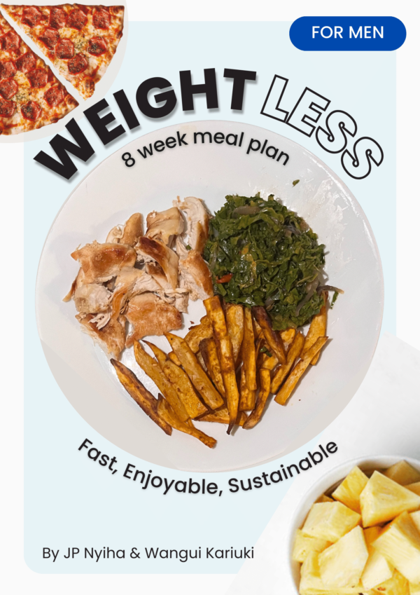 Front cover of WeightLess 8 week meal plan - for men